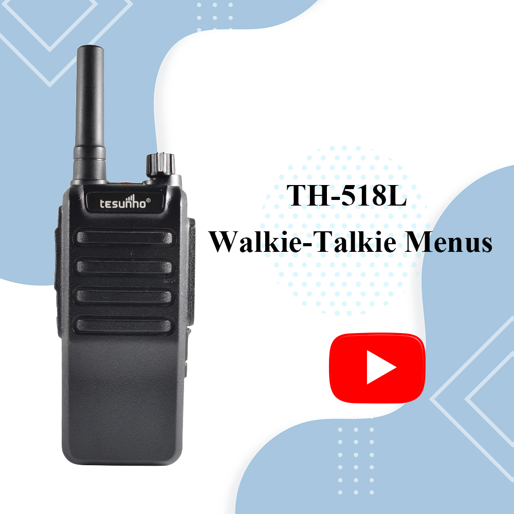 TH-518L Walkie-talkie Menus