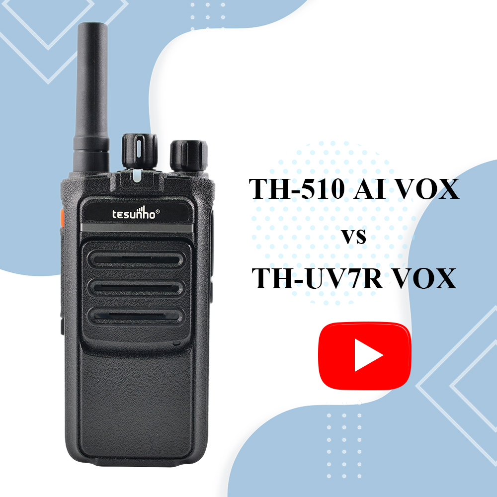 TH-510 IP Radio AI VOX vs TH-UV7R Walkie Talkie VOX