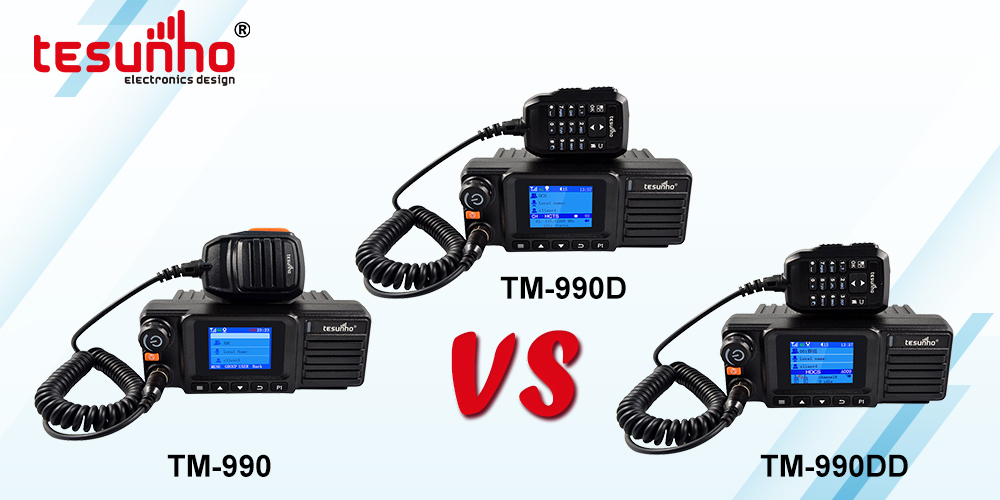 Differences Between TM-990, TM-990D and TM-990DD Mobile Two-Way Radios
