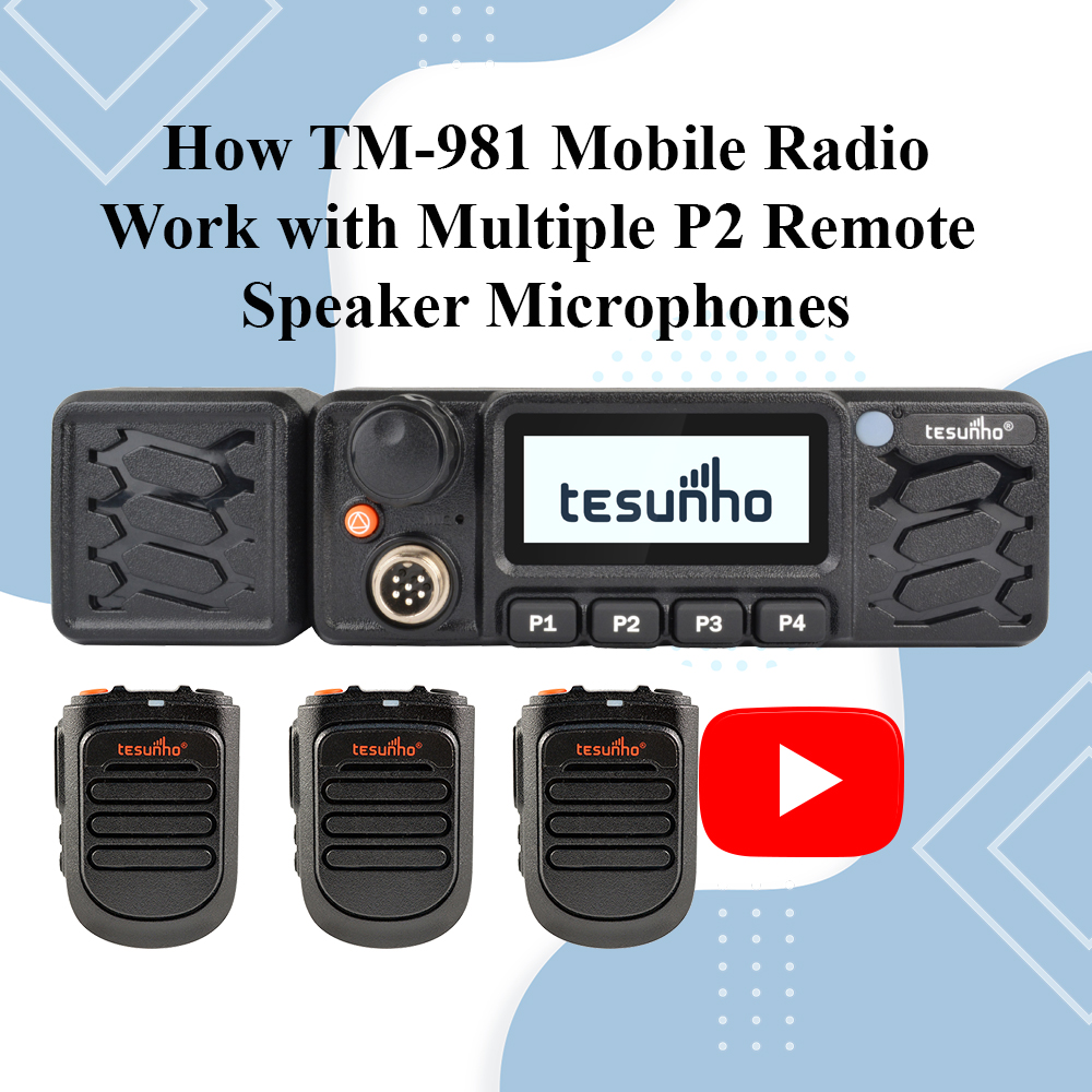 How TM-981 Mobile Radio Work with Multiple P2 Remote Speaker Microphones