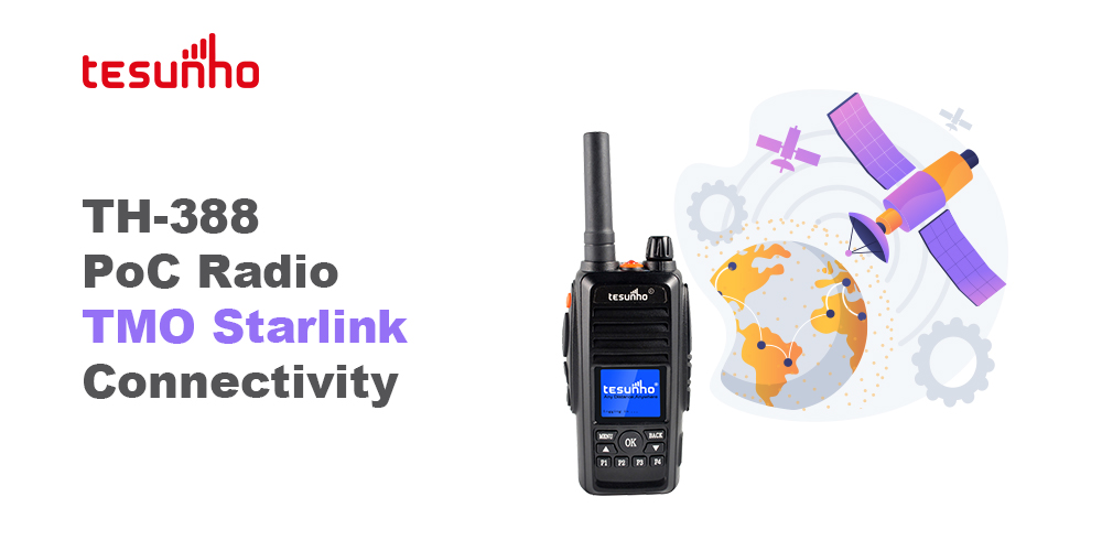 Tesunho New Arrival TH-388 PoC Radio with TMO Starlink Connectivity