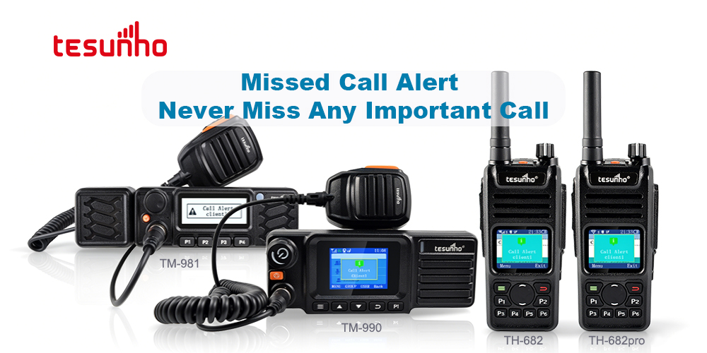Missed Call Alert for Push-to-Talk Radios