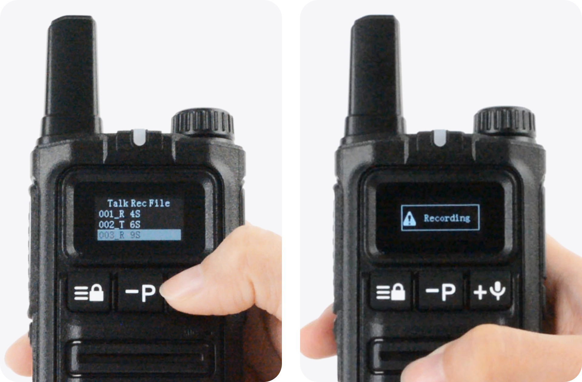 Tesunho_T61_TX_RX_audio_recording_and_voice_memos